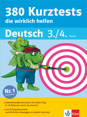 cover image of Klett 380 Kurztests, die wirklich helfen--Deutsch 3./4. Klasse